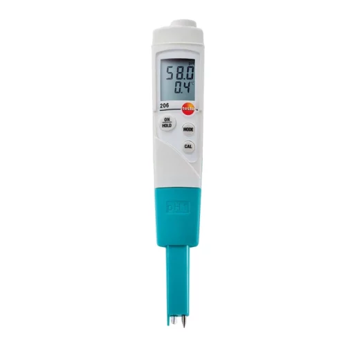 Máy đo pH, nhiệt độ (0563 2061) (0 ~ 60 °C; 0~14 pH,  Instrument kit) - 05632061 - Testo