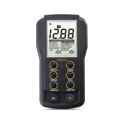 Máy Đo Độ Dẫn Đa Thang Đo Bù Nhiệt Bằng Tay - HI8633 - Hanna