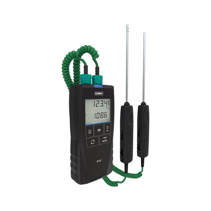 Máy Đo Nhiệt Độ Tiếp Xúc Kiểu K, J, T, S - TK62 - KIMO