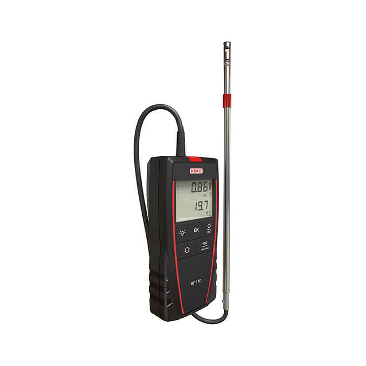 Máy Đo Tốc Độ Gió, Lưu Lượng Gió Dạng Cánh Quạt - VT110 - KIMO