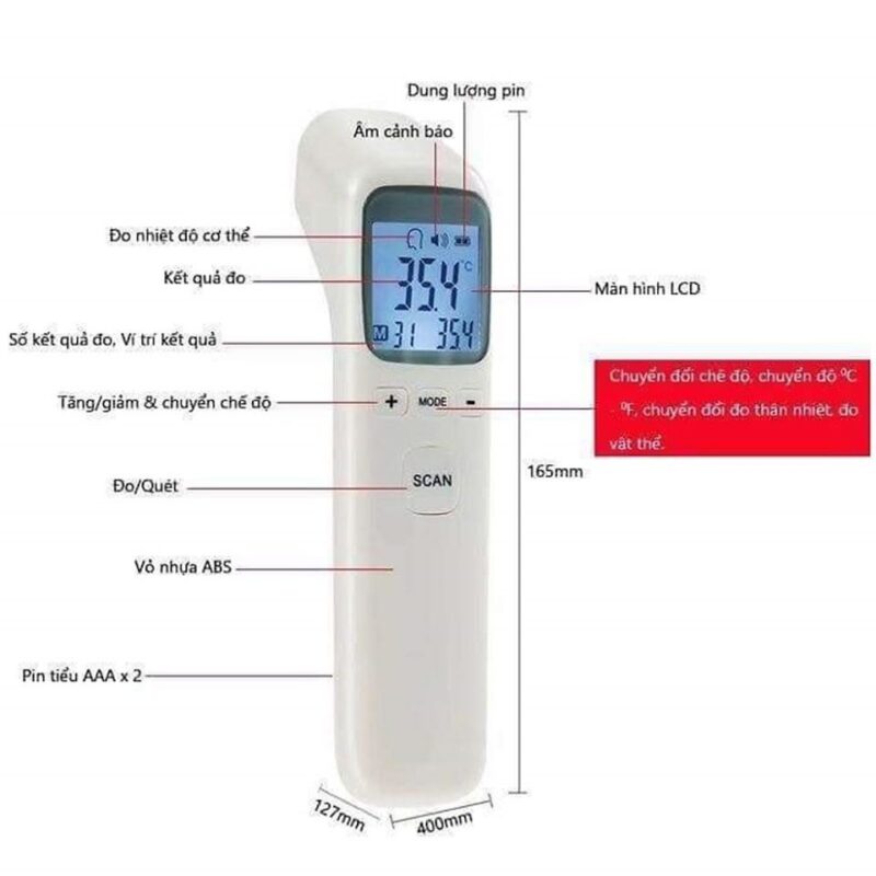 Cách sử dụng máy đo nhiệt độ Infrared Thermometer