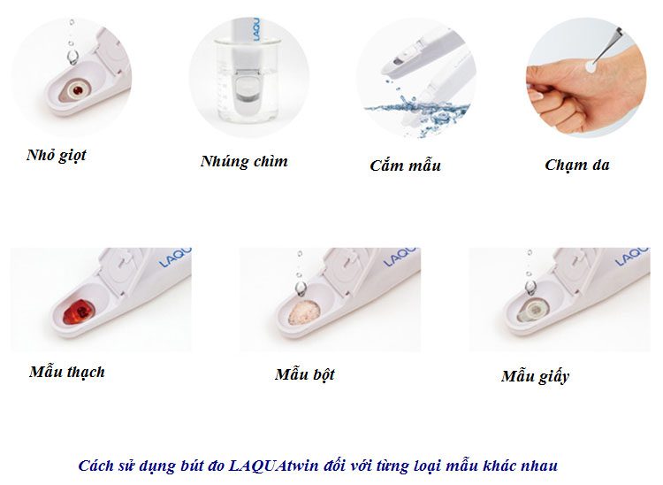 Cách đo Bút đo độ mặn cầm tay HORIBA SALT 11 đúng cách