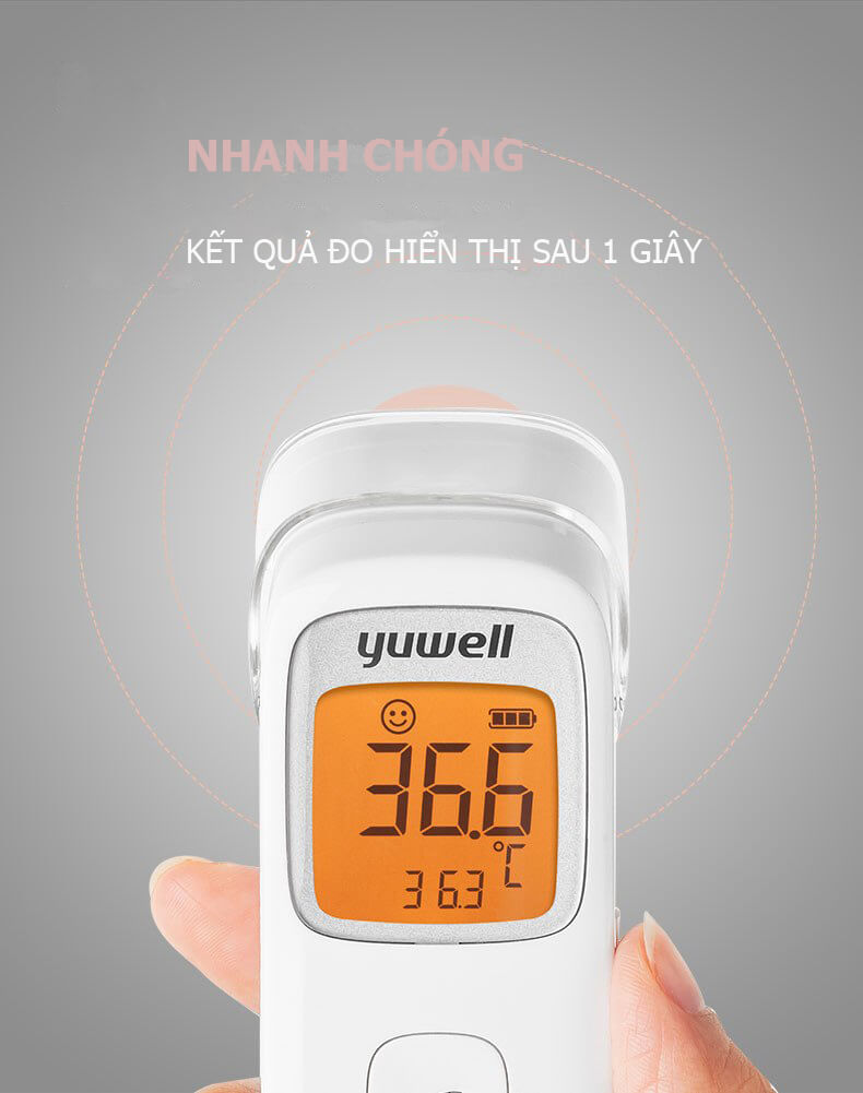 MÔ TẢ CHI TIẾT CÁC THÔNG SỐ KỸ THUẬT CỦA MÁY ĐO THÂN NHIỆT YUWELL