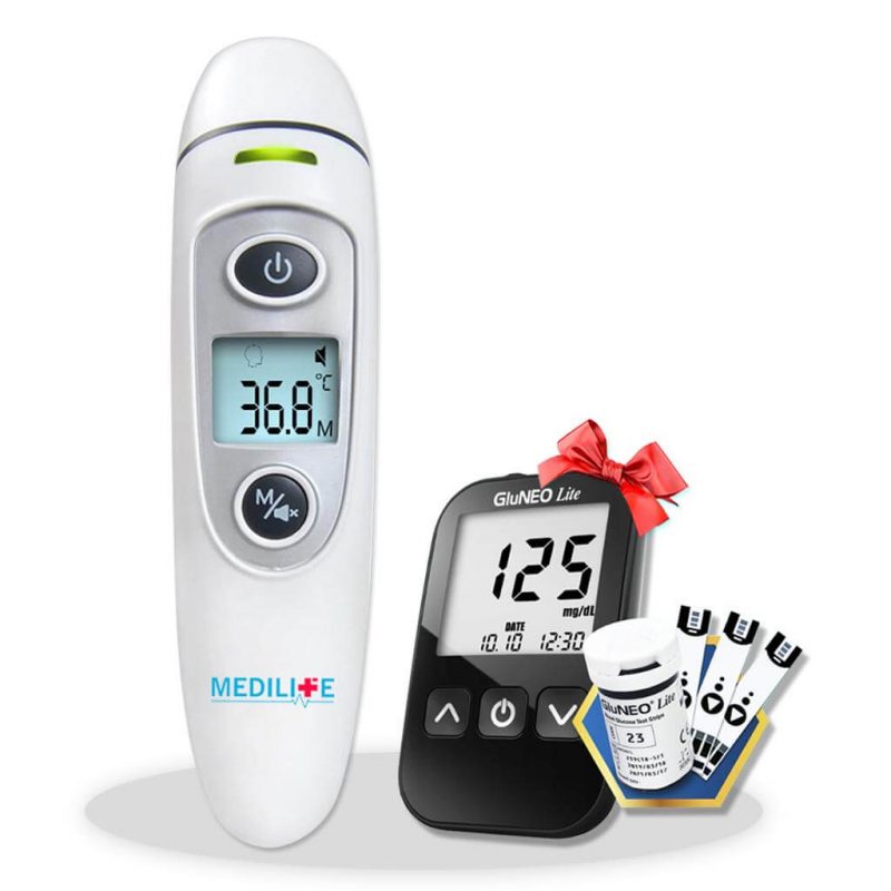 Nhiệt kế điện tử hồng ngoại đo tai và trán Medilife – IFR600