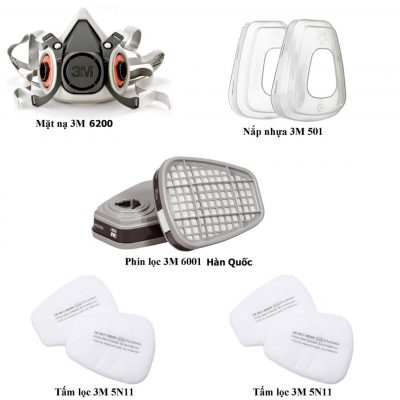 CẤU TẠO CỦA MẶT NẠ PHÒNG ĐỘC 3M