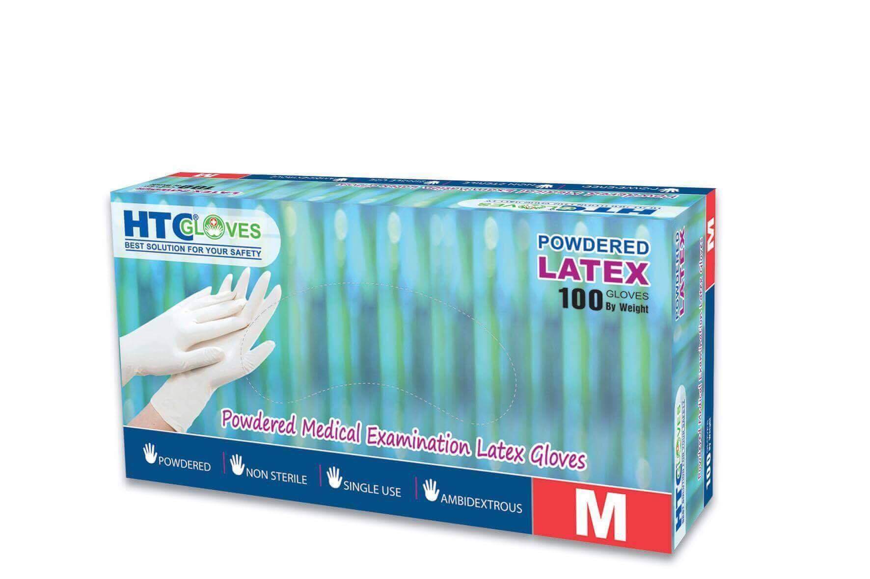 Găng tay y tế có bột HTC Gloves Latex