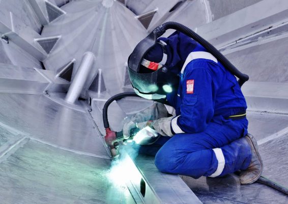 tạo cảm giác thoải mái cho thợ hàn