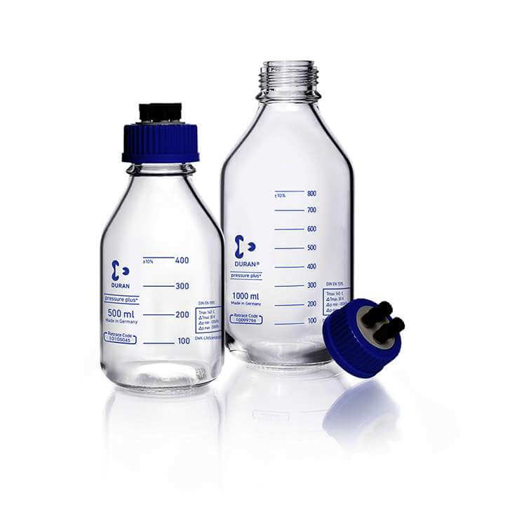 Chai trung tính HPLC GL45 với 4 cổng - Duran