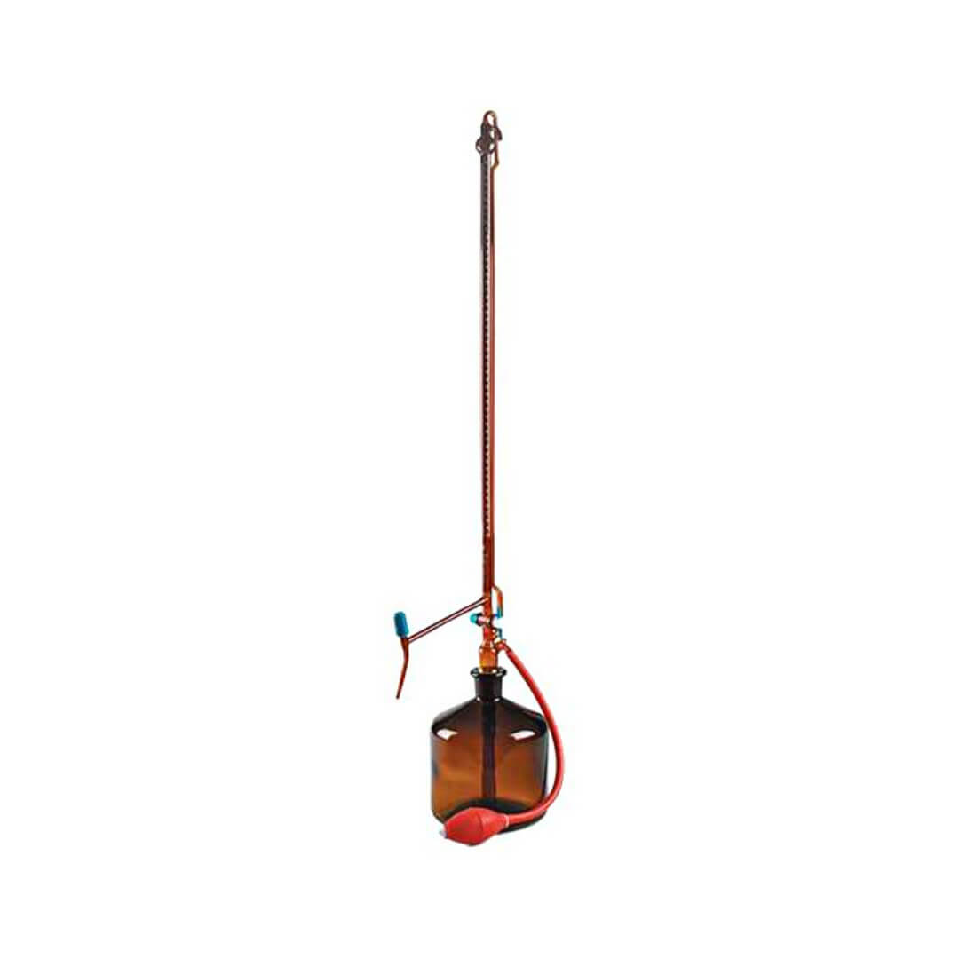 Buret tự động nâu, khóa nhựa - Isolab