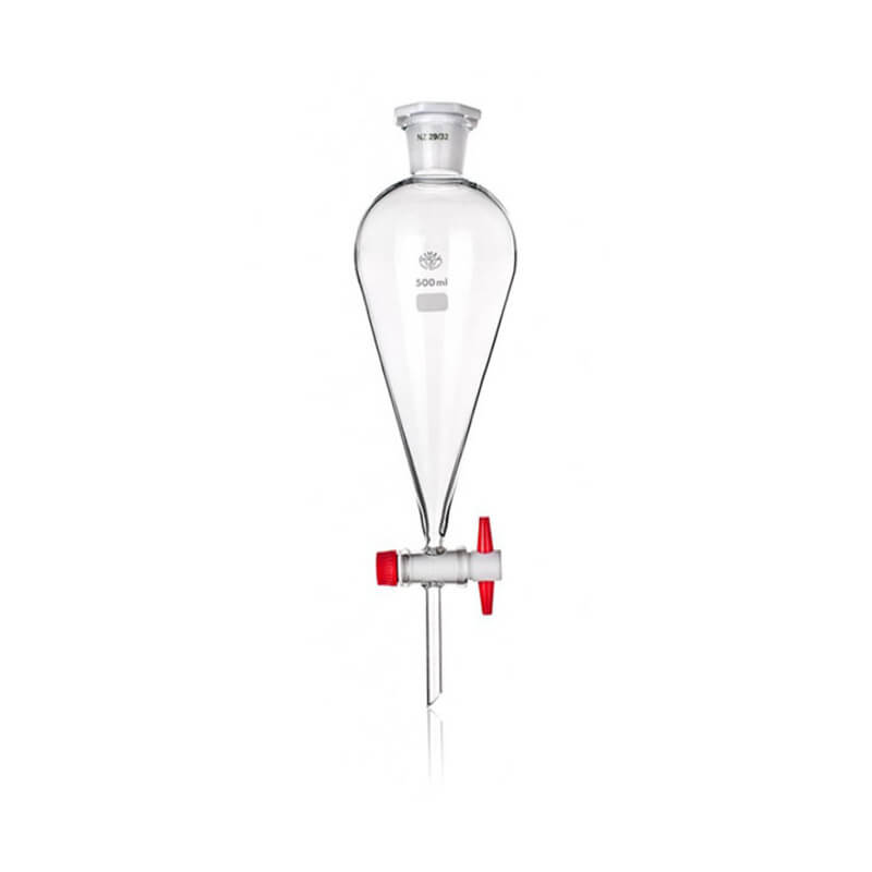 Phễu chiết quả lê khóa nhựa PTFE - Duran