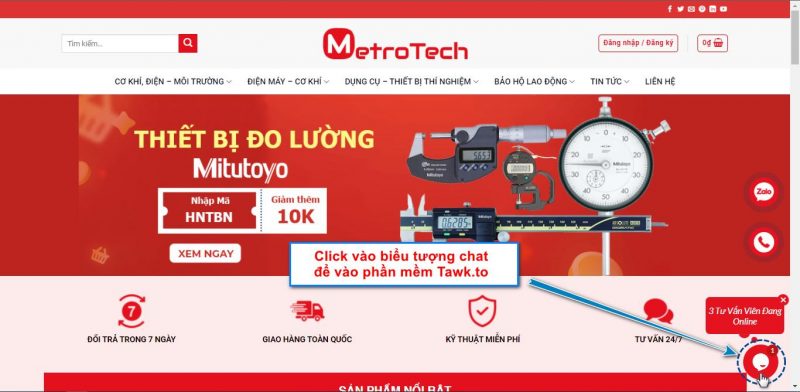 Lliên hệ qua phần mềm Tawk.to