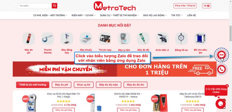 Mua hàng qua kênh Zalo