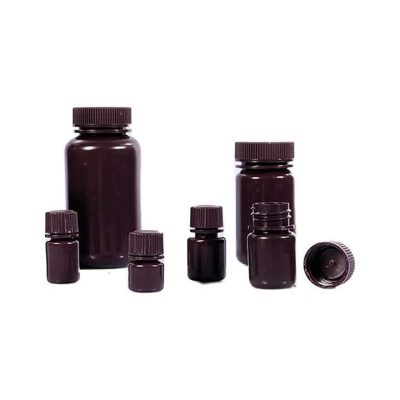 Chai nhựa PP nâu miệng rộng, hấp được - Biologix