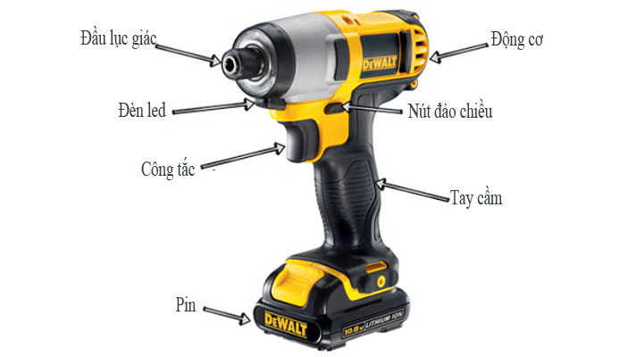 Máy khoan bắn vít sử dụng pin
