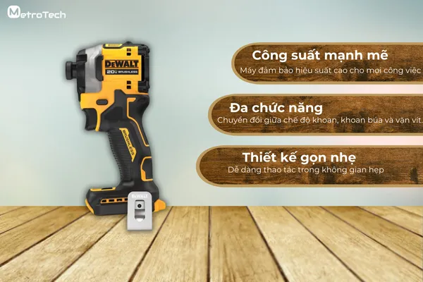 Máy bắn vít dùng pin - Dewalt - DCF850N-B1
