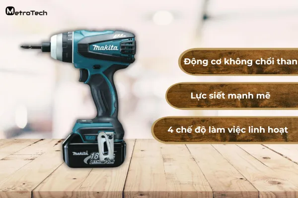 Máy bắn vít 4 chế độ Makita DTP141