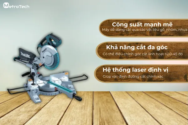 Máy cưa đa góc trượt - Makita - LS1018L