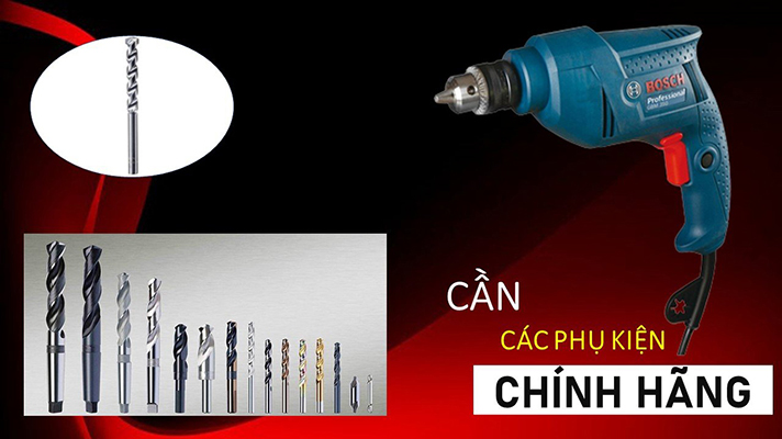 Máy Bosch cần kết hợp với các phụ kiện chính hãng