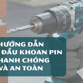 Cách tháo đầu khoan pin
