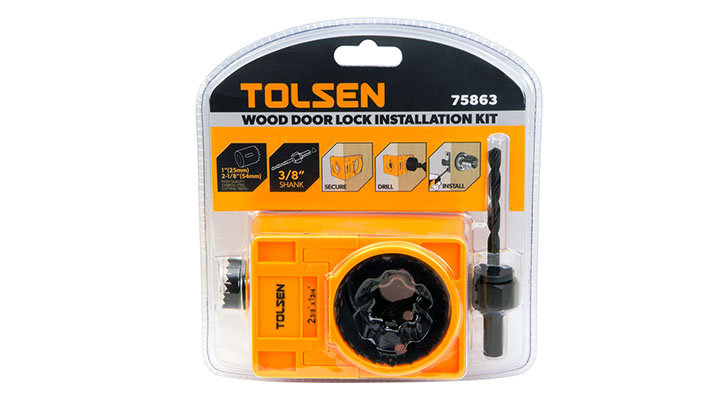 Bộ mũi khoét lỗ tay nắm cửa 4 món Tolsen 75863