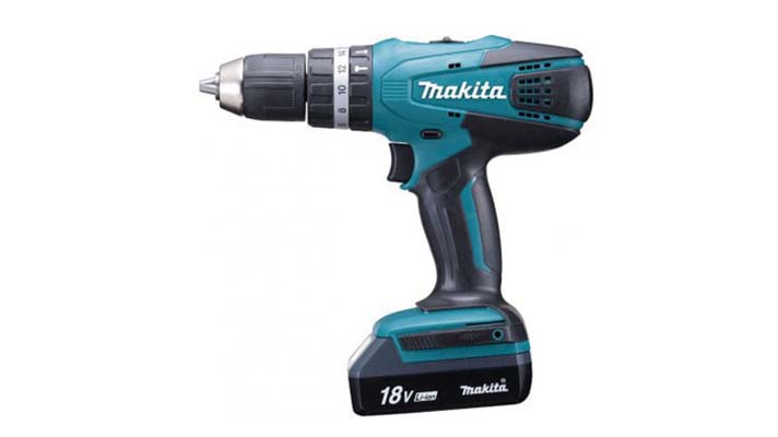 Máy khoan búa vặn vít dùng pin Makita HP457D