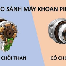 Máy khoan pin có chổi than và không chổi than