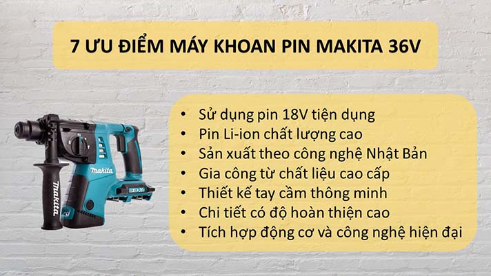 Máy khoan pin Makita 36V