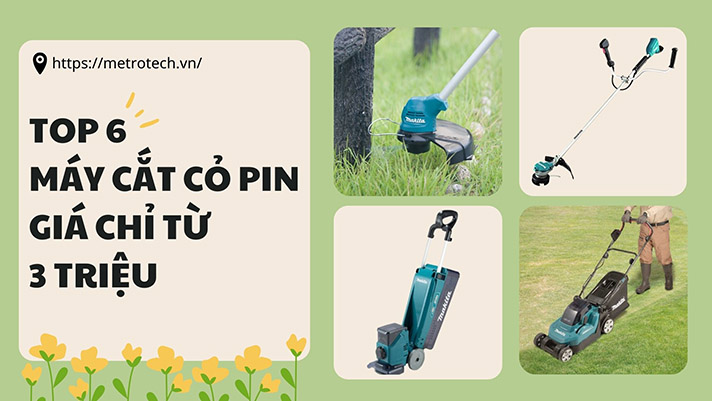 Máy cắt cỏ pin