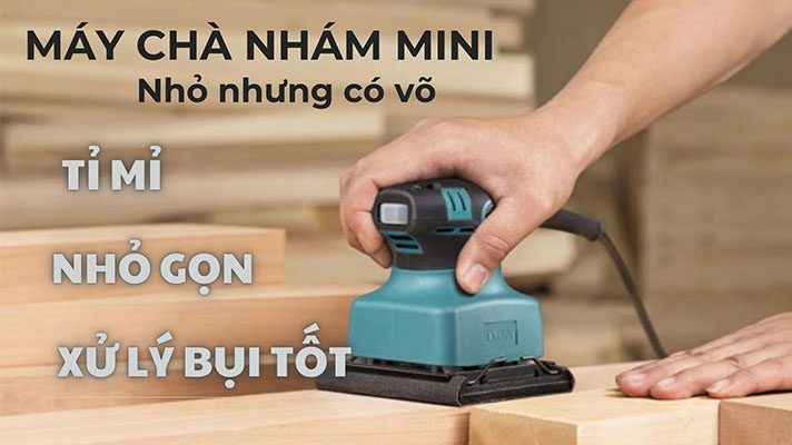 Máy chà nhám mini