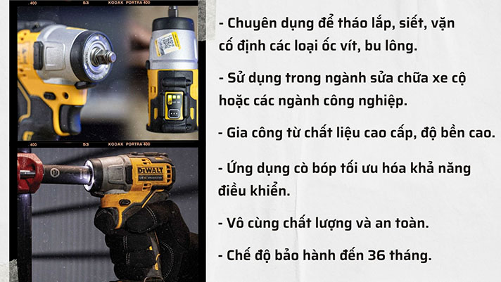 Máy siết bu lông Dewalt