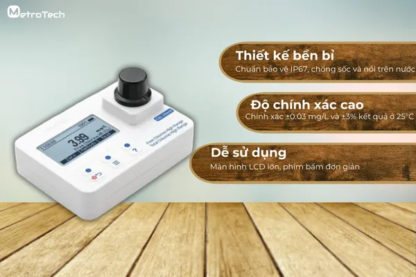 Máy đo quang Clo dư và Clo tổng - Hanna - HI97734