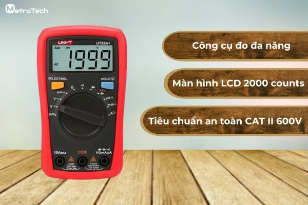 Đồng hồ vạn năng Uni T UT33A+