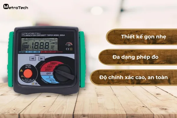 Đồng hồ đo điện trở - Kyoritsu - 3005A