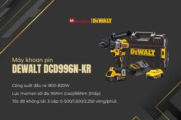 Máy khoan pin Dewalt DCD996N-KR